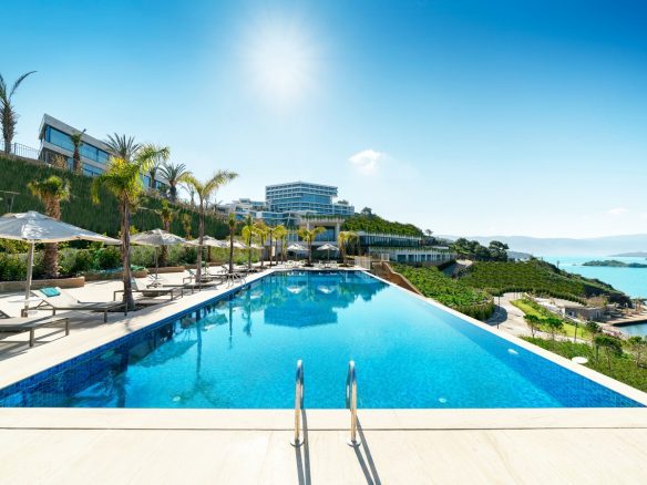 Hotel in a sunny day
